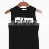 T-WV505 Fashion Women Crop Tops Design Crew Neck Tank Top Print thumbnail-6