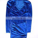 LAITE D2198 New Arrivals Autumn&winter Fashion Solid Color Velvet Casual Dresses Women Bodycon Sexy Dresses thumbnail-1