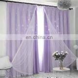 2020 News Cheap 100 Polyester Blue Color Ceiling Drapes Decoration Fabric For Bedroom Cortinas Living Room Window Curtain thumbnail-3