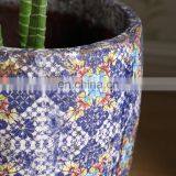 European Art Ceramic Planter Custom Garden Indoor Outdoor Large Fancy Vintage Purple Flower Pots for Home Decor thumbnail-2