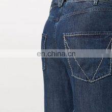 Summer Factory Oem Fashion Custom Logo Wide Legging Blank Denim Shorts for Men thumbnail-5