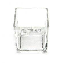 Square Cube Glass Vase/Votive Candle Holder/Tea Light Candle Holder thumbnail-3