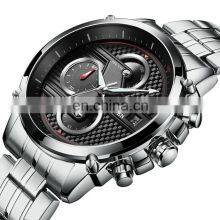 CADISEN 9018G Mans Brand Luxury Mens Watches in Wristwatches Day Date Quartz Leather Steel Military Wristwatches