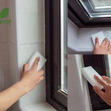 Microfibre Reused Melamine Cleaning Sponge Kitchen Scrubber Of White Color thumbnail-2