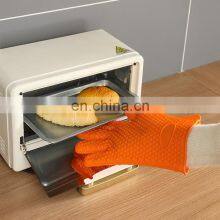 Heat Resistant Cooking Gloves, Silicone Grilling Gloves, Waterproof BBQ Kitchen Oven Mitts thumbnail-3