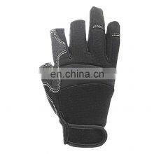 Microfiber Touch Screen Synthetic Leather Driver Gloves With Elastic Cuff thumbnail-2