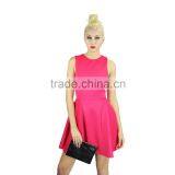 Flare Design Fashion Dress Summer Casual Dress Stretch Knitted Fabric Sleeveles Evening Dress thumbnail-3