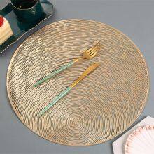 Wholesale Hollow Luxury Washable PVC Party Round Place Mats For Vinyl Table Mat thumbnail-1