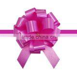 Modern Romantic and Charming Purple Satin Pom-Pom Butterfly Ribbon Pull Bow for Decoration thumbnail-2