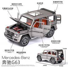 New Product G63 1:24 Scale Model Cars 6 Open Door Diecast Metal Toy Cars for Children thumbnail-4