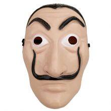 Salvador Dali Mask Halloween Party Movie Money Heist Thief Robber Cosplay Props Plastic Face Masks thumbnail-1