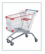 Multi-Layer Basket OEM ODM Custom 90L 100L Steel Shop Shopping Cart Trolley thumbnail-2