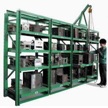 Industrial Factory Price Customized Warehouse Storage Mold Rack for Mould With Crane thumbnail-3