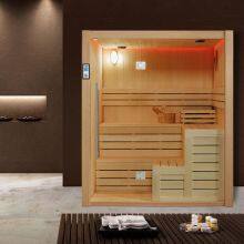 Luxury Multi-user Mixed Infrared Traditional Sauna Room With Modern Design Solid Wood Construction for External Use; thumbnail-5