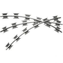 Expanded Razor Barbed Wire Fence Flat Wrap Razor Barbed Wire Diamond Weld Razor Wire Fence Sustainable Waterproof thumbnail-4