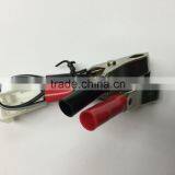 2 Pin Male White Connector 15A Nickel Plate Battery Clip Motorcycle Electronic Wire Harness thumbnail-5