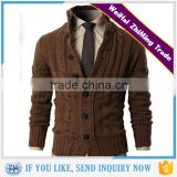 Cable Long Sleeve Button Knitted Cardigan