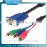 15Pin VGA to 3RCA splitter Cable