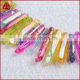 Natural Copper Cystal Quartz Chip Beads Strands Semi Precious Stone or Bracelet Jewelry DIY thumbnail-3