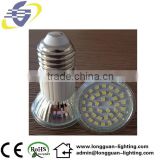 hot sell E27 base 36 SMD 3528 1.8W led spotlight glass cup