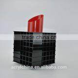 Customized Rotating Black Acrylic Lipstick Holder, Many Slots Acrylic Spinning Lipstick Tower thumbnail-3