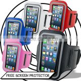 Promotional Neoprene+PU Frosted Super slim sport armband for iphone 5