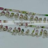 925 Silver Crystal Healing Watermelon Tourmaline Pendants thumbnail-1