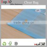 Plastic Clear A4 PP File Folder Bag With Button thumbnail-4