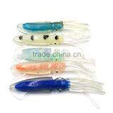 10 Piece Plastic Soft Rubber Squid Octopus Baits for Trolling Fishing Lure 6.5 Inch Multi Color Mixing