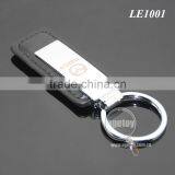 Japan Automobile Sales Servicshop 4S Custom Promotional Rectangle Black Leather And Metal Key Chain For Car thumbnail-6