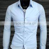 Latest Design Long Sleeve Cotton Spandex Non Iron Shirt for Men thumbnail-3