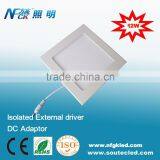 Square 12W Indoor LED Flat Panel Lighting Manufacturer