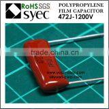 4700pF 1200VDC Radial CBB22 PPS 472J 1200VDC Metallized Polypropylene Film Capacitor