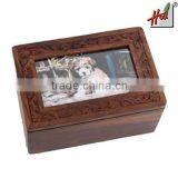 Super Quality Wooden Pet Urn Box For Sale HCGB8125 thumbnail-2