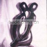 Girl Boy Statue Abstract Art Marble Hand Carving Sculpture For Garden, Home, Street, Decoration And Restaurant