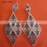 Fashion Gift Rhombus Connector Earrings thumbnail-1