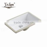 YLW-5003 Bathroom Rectangular Ceramic undercoounter wash basin