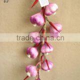 2015 High Quality Harvest Artificial purple garlic String decoration Artificial vegatabgles String