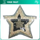 7MM Gold 8MM Black 3MM Yellow Star Sequin Applique Patches