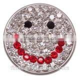 CJ2033 20mm Rhinestone Buttons, Smile Custom Metal Snap Button Best