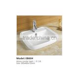 Square Bathroom Wash Hand Ceramic Sink EB604