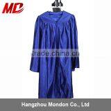 Wholesale Best Price Children Graduation Cap and Gown Shiny Royal Blue thumbnail-2