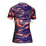 Bulk Buy Clothing Women's Camouflage Clothing Compression Sports t Shirt Stretch Polyester & Spandex Dry Fit T-shirt thumbnail-4