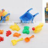 Summer funny beach sand molds kids toys 9 sets beach carts (10PCS / SET)