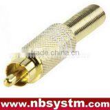 RCA Plug Metal With Spring I.D 6.5mm