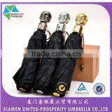 Scary Awesome Skull Theme Transparent Printing 3-fold Automtic Umbrella