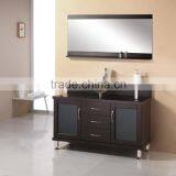 North Amercia Design Floor Mount Double Basin Wooden Bathroom Cabinet thumbnail-4