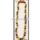Www.Alfamber.Com - Polished Multicolor Amber Baby Teething Necklace thumbnail-1