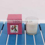 Water Lily Smokeless Natural Scented Soy Wax Candle in Glass Jar for Christmas thumbnail-1