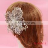 Elegant Luxury Handmade Crystal Pearls Rhinestones Wedding Hair Clip Headpiece Bridal Headband Hair accessorie